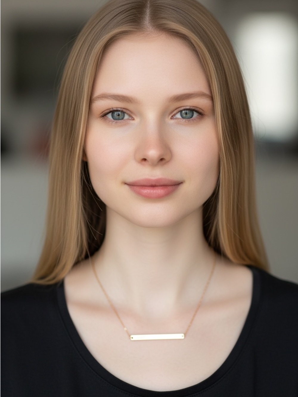 Minimal Gold Bar Necklace for Women - Elegant Everyday Pendant